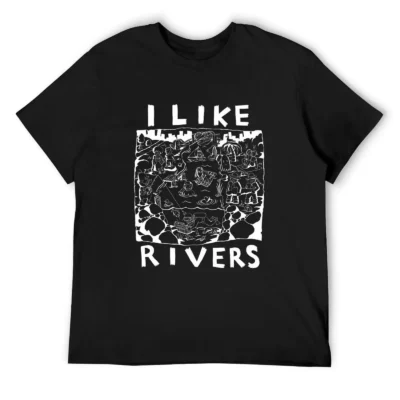 By The River - Illustrated Lyrics - Aesop Rock - Inverted T-Shirt